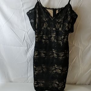 Guess black lace like dress size medium